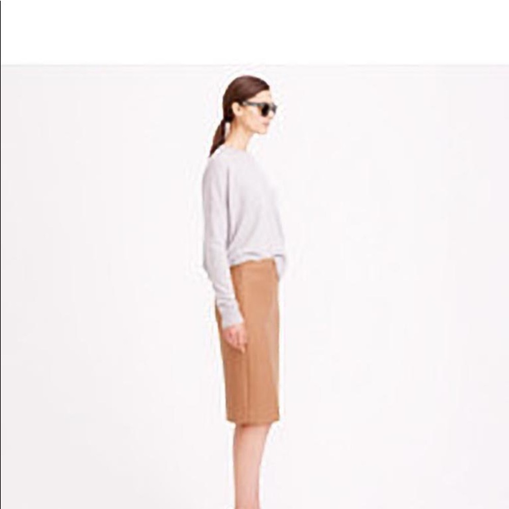 J Crew No. 2 Wool Camel Pencil Skirt - Like New!